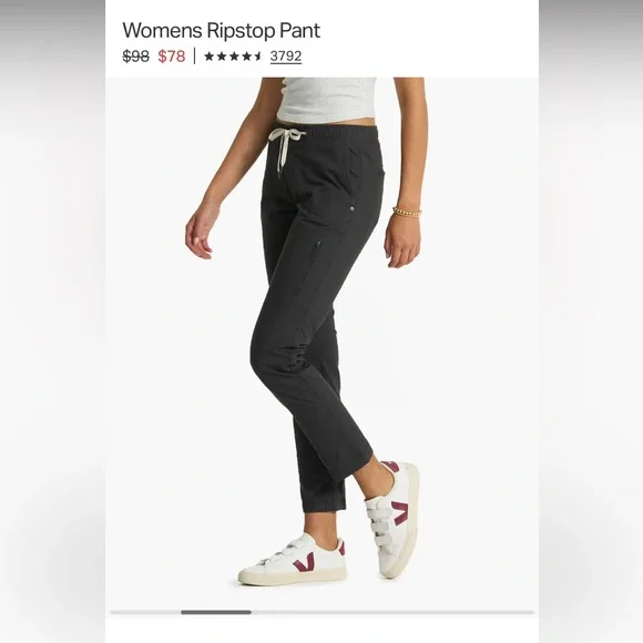 Vuori Womens Ripstop Pants Size Small Dusty Rose / Mauve - Picture 12 of 13